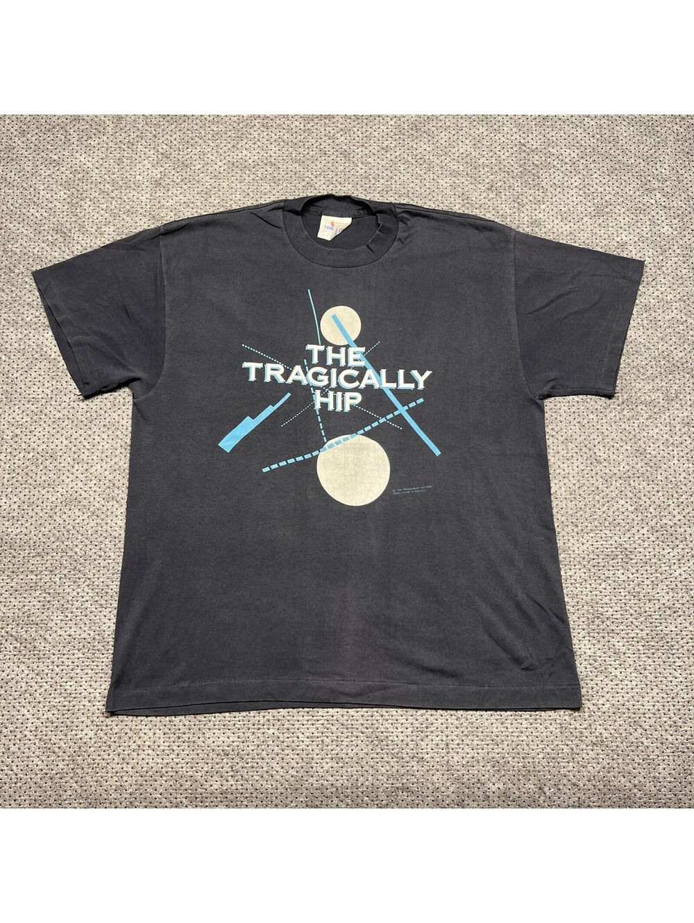 Vintage 1989 The Tragically Hip World Tour T-Shirt XL Band Music Men’s Black